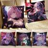 Evernight Niedliches Mädchen Honkai Star Rail Kissenbezug Quadratisches Kissen Schlafzimmer Sofa Freizeit Komfort Kissen Auto Heimdekoration