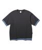 URBANSTOFF Layered Hem Tee (Charcoal)