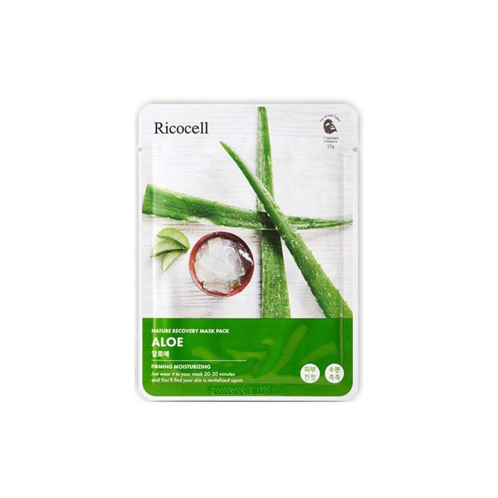 ricosel Nature Recovery Mask Pack Aloe, 30 sheets, 1 pack