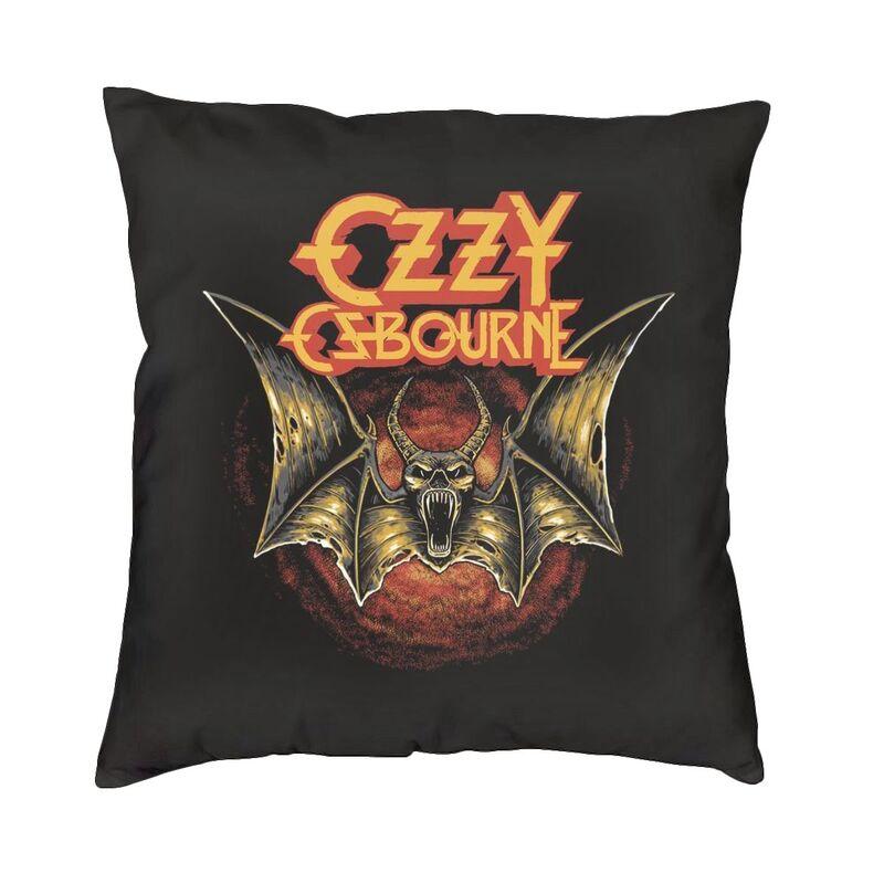 Vibrant Ozzy Osbourne Square Throw Pillow Case Decoration 3D Two Side Print Rock Band Heavy Metal Cushion Cover for Living Room