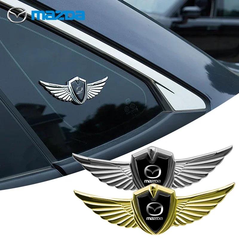 Car Badge Metal Wings Body Decoration Sticker for Mazda 2 3 6 Axela CX7 2 CX30 CX5 6 GH Atenza CX3 5 RX8 RX7 MX5 8 323 CX9 CX8 4