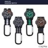 Klefa Pocket Watch Carabiner Watch Analog Waterproof Nylon Strap Green Dial CB-A272-GN Men's