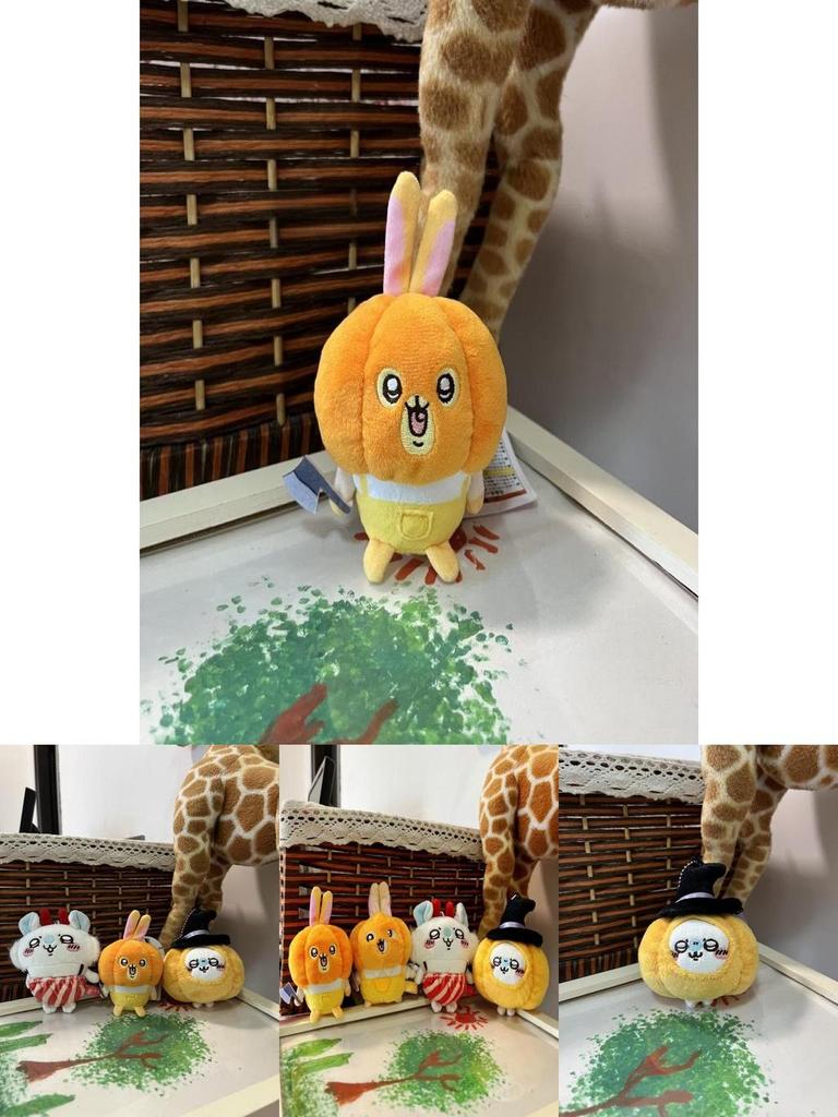 Usaqi Momonga Halloween Pumpkin Plush Toy With Hanging Decor For Festive Gifts
