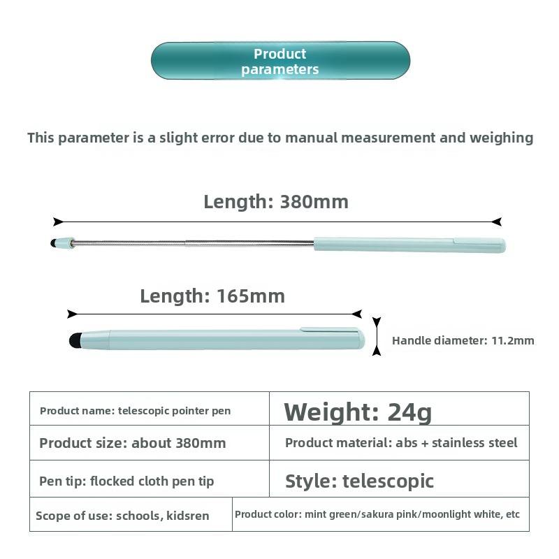 38cm TPEN Retractable Whip Pen Ipad Magnetic Applicable Learning Tablet Teaching All-in-one Touch Screen Pen