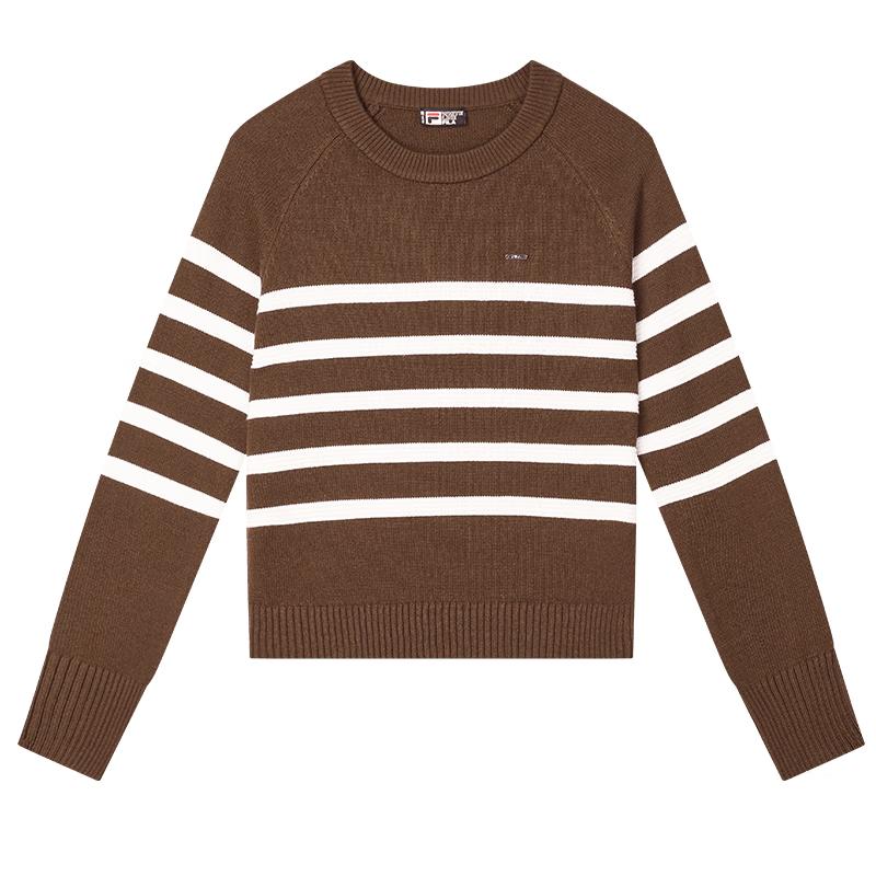 FILA Women s Striped Pullover Sweater M