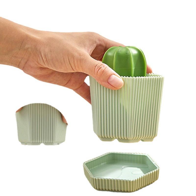 Mini Spülbürste mit Griff Mehrzweck-Scheuerbürste für Haushalt Universal Küchenspülbürste mit Abtropfschale Reinigungsbürste