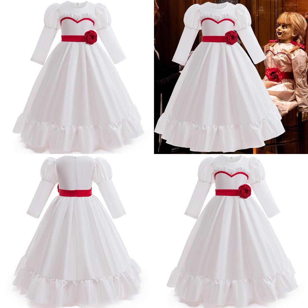 The Conjuring 4 Annabelle Dětské princeznovské šaty Pro Halloween Cosplay A Párty