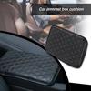 Car Leather Armrest Cushion Universal Pad Center Console Box Protect Cover