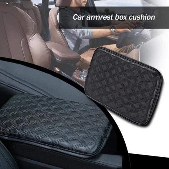 Car Leather Armrest Cushion Universal Pad Center Console Box Protect Cover