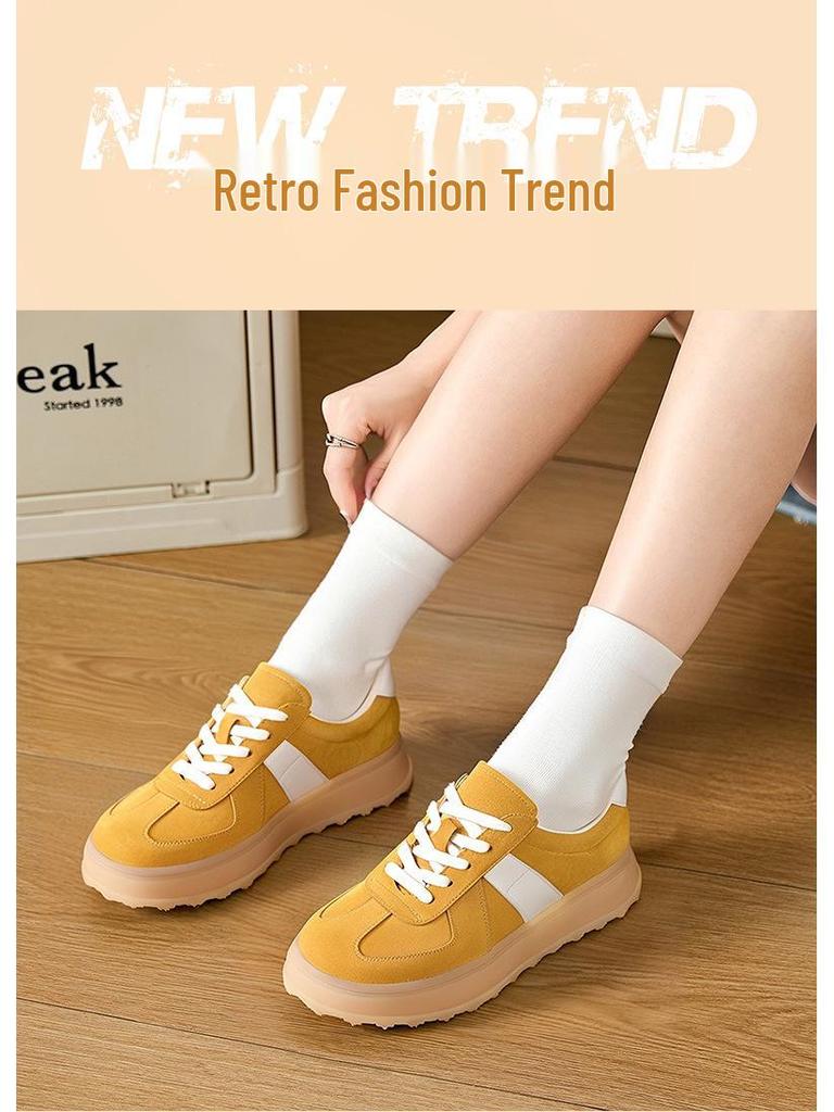 Golden Monkey 2025 Autumn Women's Soft Sole Sports Casual Shoes - Korean Style Versatile Trainer for Big Kids and Girls