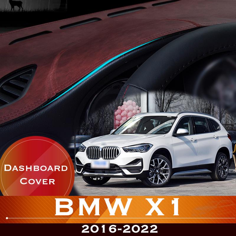

Для B/MW X1 F48 2016-2022 приборная панель автомобиля, избегайте легкой панели, инструментальная платформа, чехол для стола, кожаный противоскользящий коврик, ковер 2021 2020