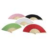 Bamboo Wedding Solid Color Party Gifts Folding Paper Fan Photo Prop Tool Dance Fan Hand Held Fan