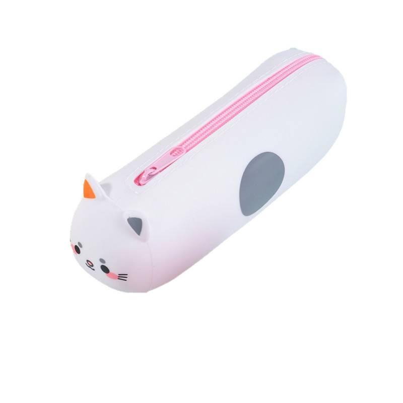 Silicone Pencil Case - Cute Japanese Style for Kids, Perfect for Elementary to Junior High School Students.
