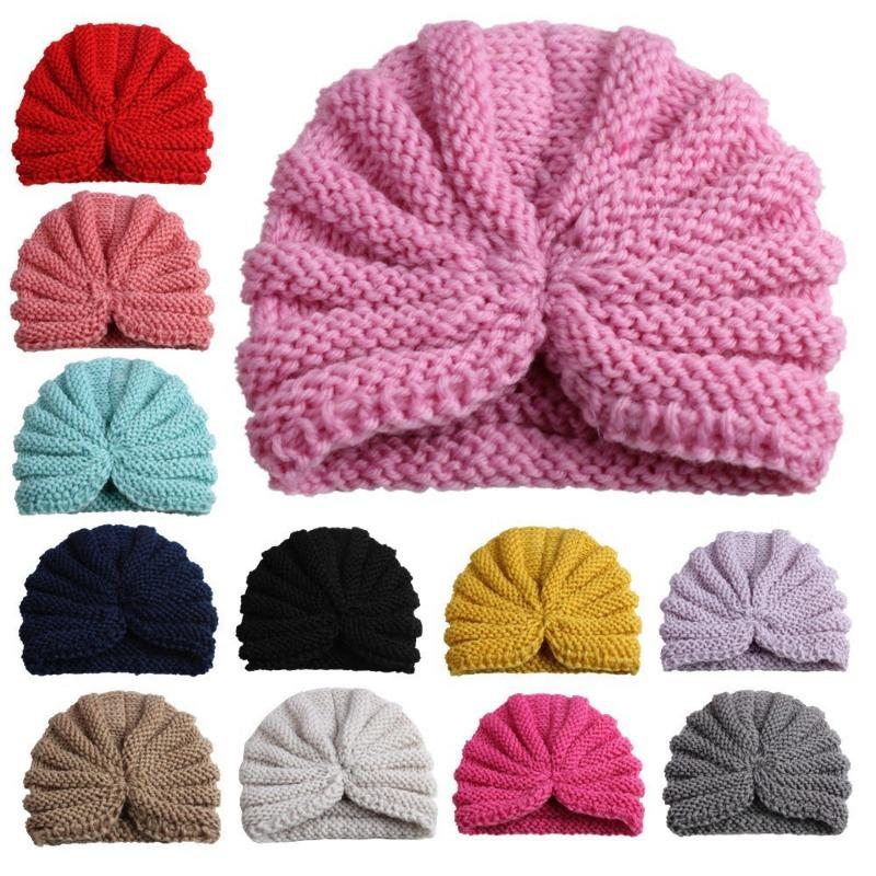 

New solid color wool children s hat, soft and comfortable baby pullover hat, children s jewelry and baby products
