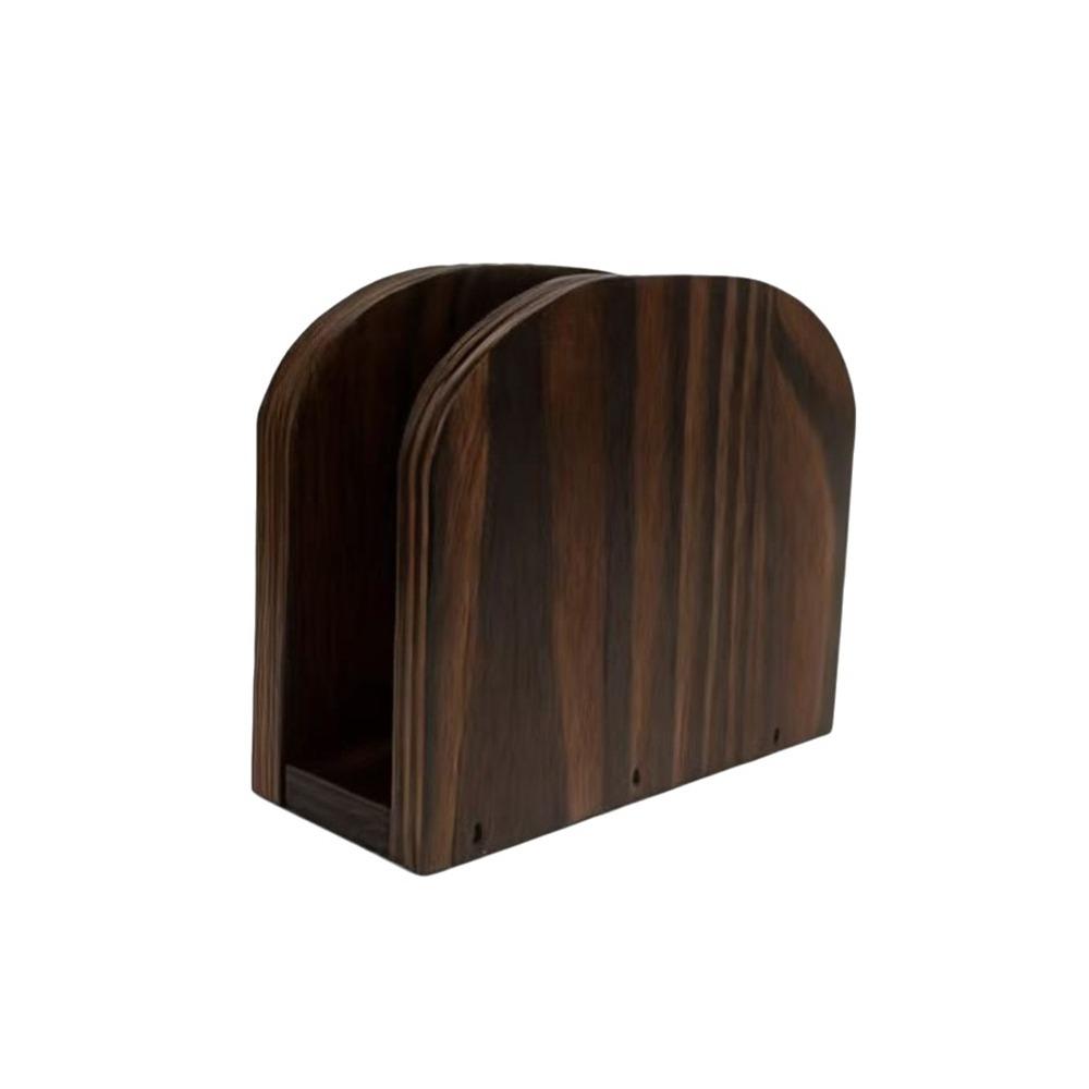 Drewniane Pudełka na Chusteczki Drewno Lite Pionowy Design Pionowy Dozownik Serwetek Użytek Komercyjny