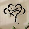 Metalen Wandkunst Koppelcadeau Oneindigheidssymbool Bruiloftsbord Huisdecoratie