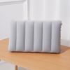 Inflatable Pillow Ultra Soft Flocked PVC Ergonomic Neck Support Foldable for Airplane Travel Camping Hiking