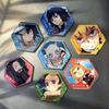 Wysokiej Jakości Figurka Demon Slayer Kreatywność Magnesy na Lodówkę Anime Dekoracyjne Naklejki Magnetyczne Domowe Magnesy na Lodówkę