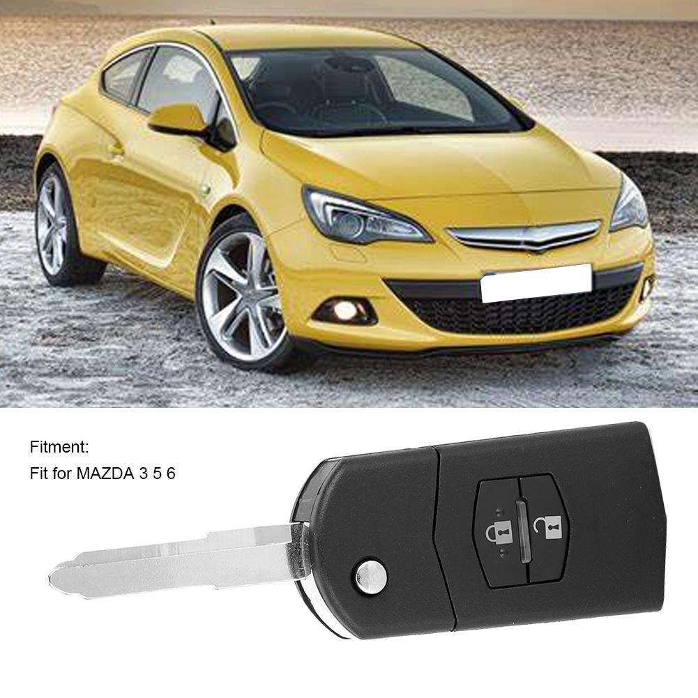 2-Tasten-Auto-Fernbedienung Flip Shell Schlüsselanhänger Fall Abdeckung Fit für MAZDA 3 5 6