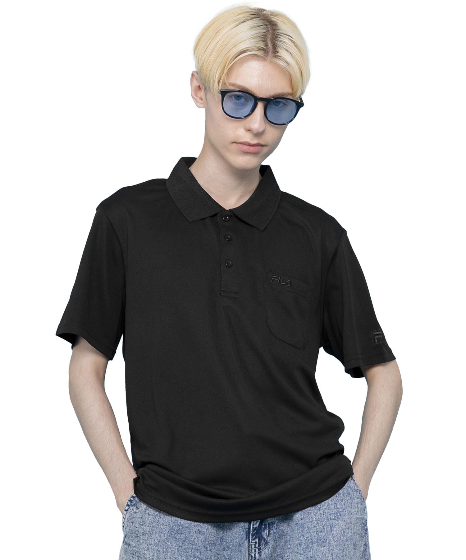 

Поло Шорты Выбираемый Сухой С Одним Воротником Запах Прохладный На Ощупь УФ Гольф Веб Пользовательский DRY Материал с Черным 2 [Fila] Рубашка, Рукав, Мужские Топы, Типы,