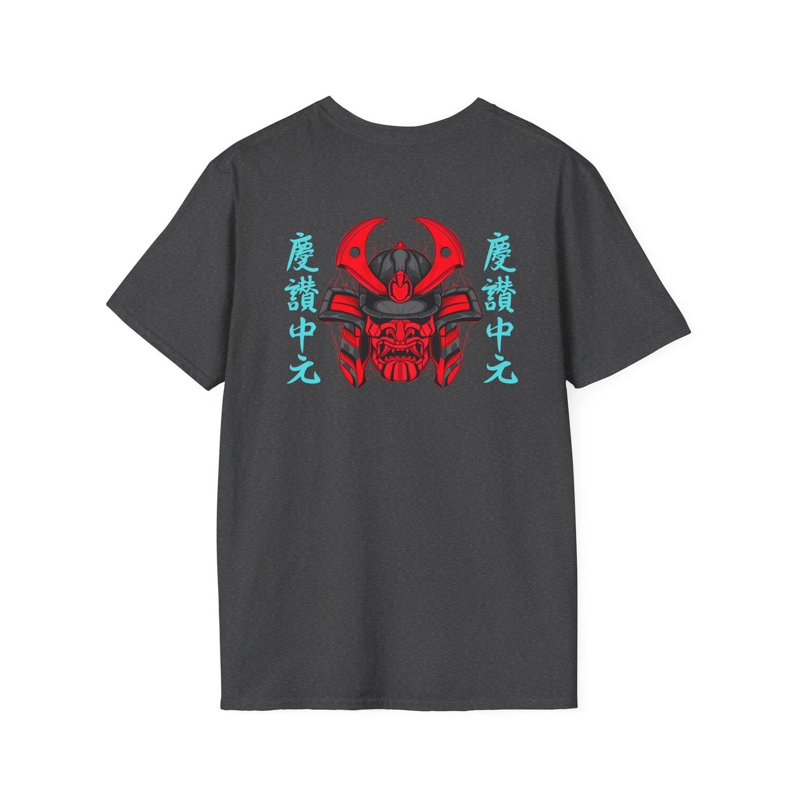 Samurai Inspired Graphic T, Comfortable Casual Wear, Anime Enthusiast Shirt 4XL