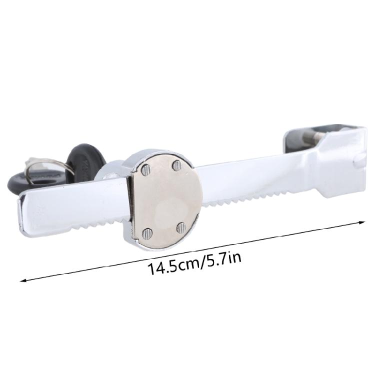 2Pcs Sliding Closet Showcases Security Lock with Key Glass Door Lock Replacement Ratchets Lock Easily To Install