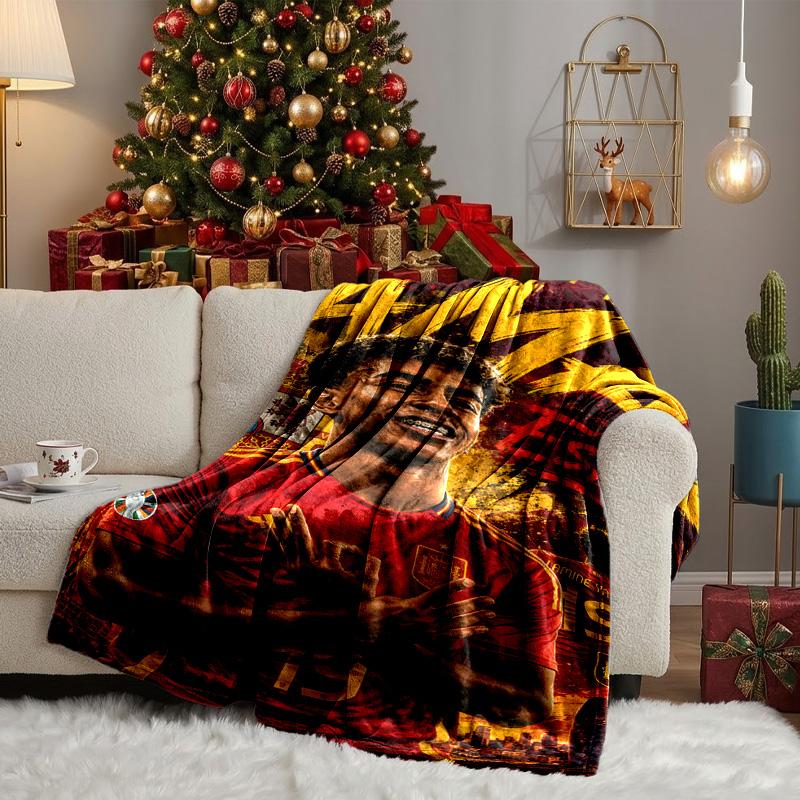 Spain's Ya-mal Celebration Blanket Lightweight Ideal Bedding Blanket Perfect for Travel, Camping, Living Rooms, Offices, Sofas, Fan Christmas Gift