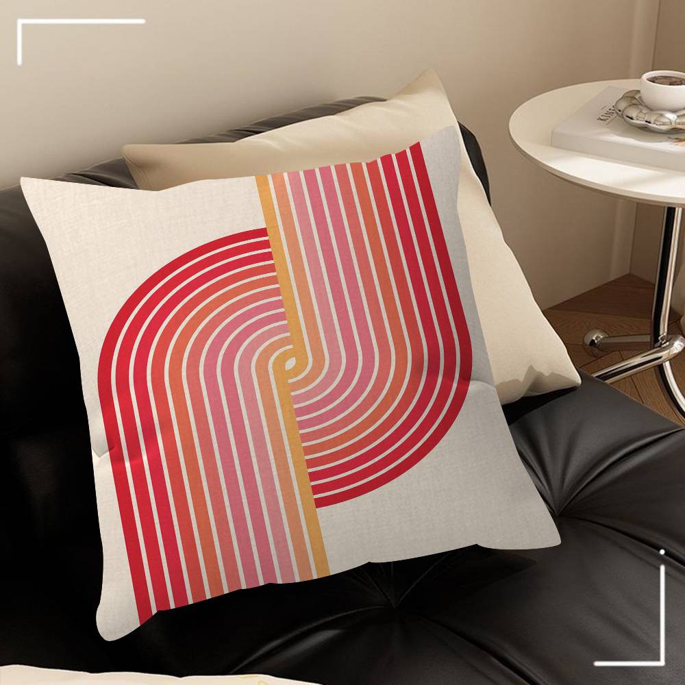 Colorful Bauhaus Exhibition Geometric Personalized Pillow Dust Bedroom Kids Party Decoration Pillowcase Birthday Children Gift