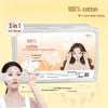 "Stretchable Cotton Pads for Wet Compress - Face, Nose & Eyes"