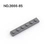 20Pcs MOC Parts 3666 Plate 1 X 6 Compatible Bricks DIY Assmble Building Blocks Particle Kid Puzzle Assmble Toy Gift