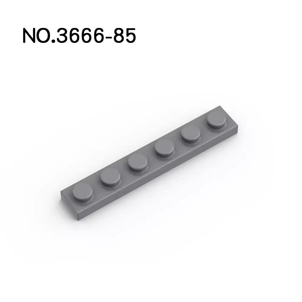 50 шт. Детали MOC 3666 Пластина 1x6 Совместимые Кирпичики DIY Сборка Строительные Блоки Частицы Сборка Игрушка Подарок Ребенок Пазл