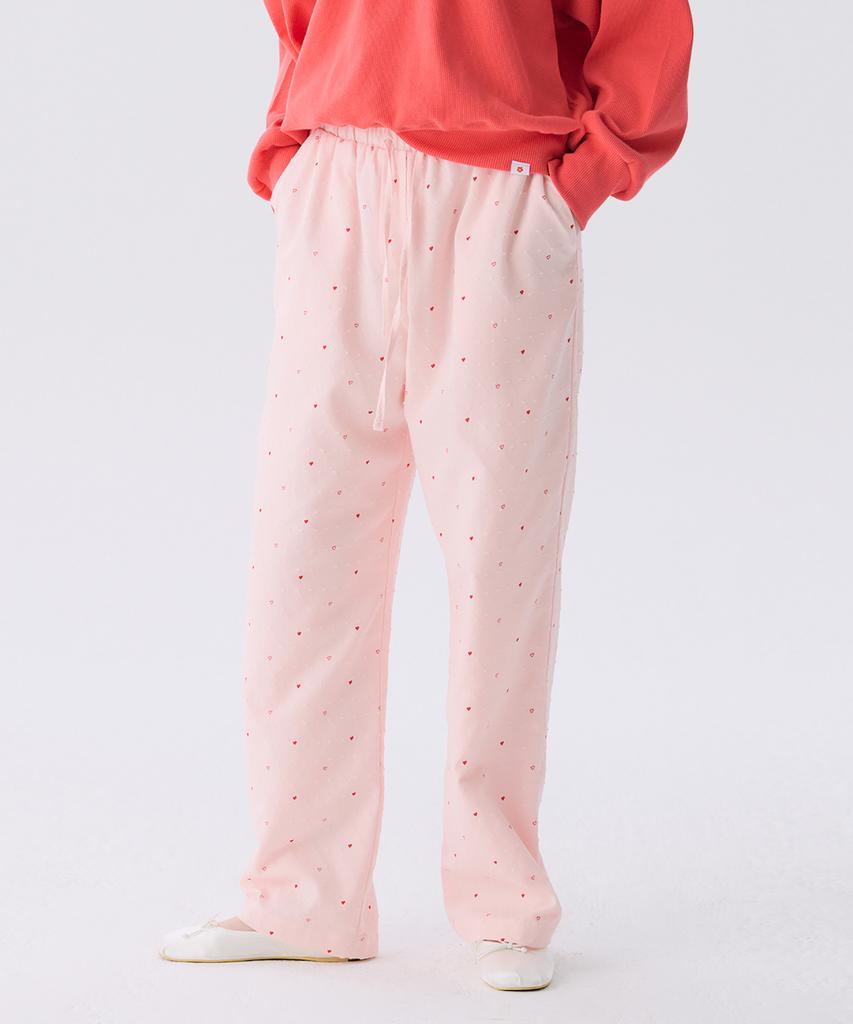 JUNEJUNE SPACE Vol12.Heart Long Pants_Light Pink(Vol12.Heart Long Pants_Light Pink)