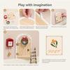 Cute Mini Fairy Elf Door Cartoon Christmas Room Decoration Wooden Elf Door Dollhouse Baby Gifts Cartoon Elf Door