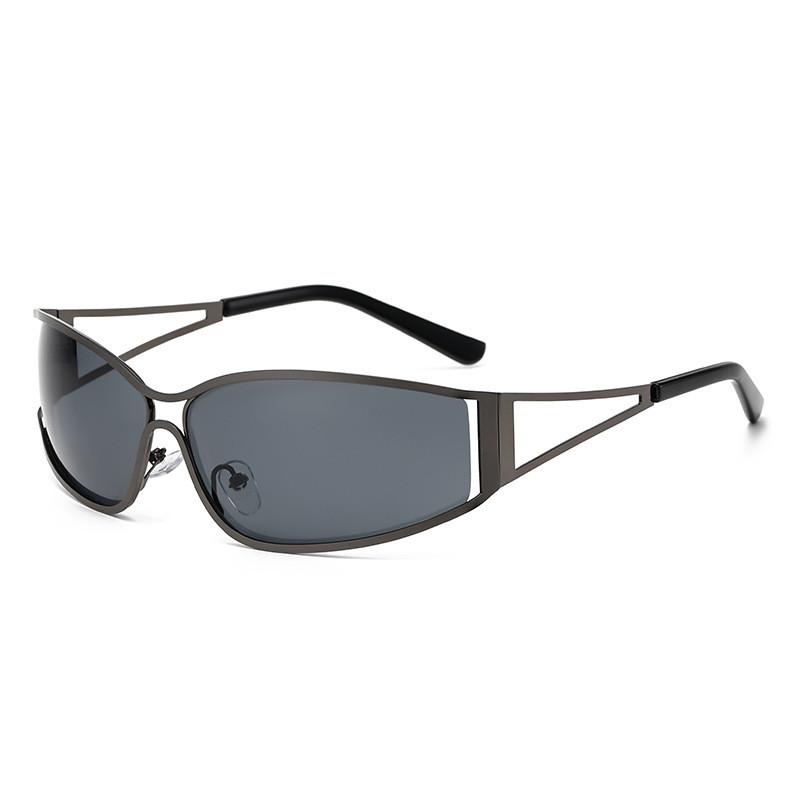 Future Tech Y2k Sunglasses With Uv400 Protection And Silver Lenses For Street Style And Outdoor Activities
