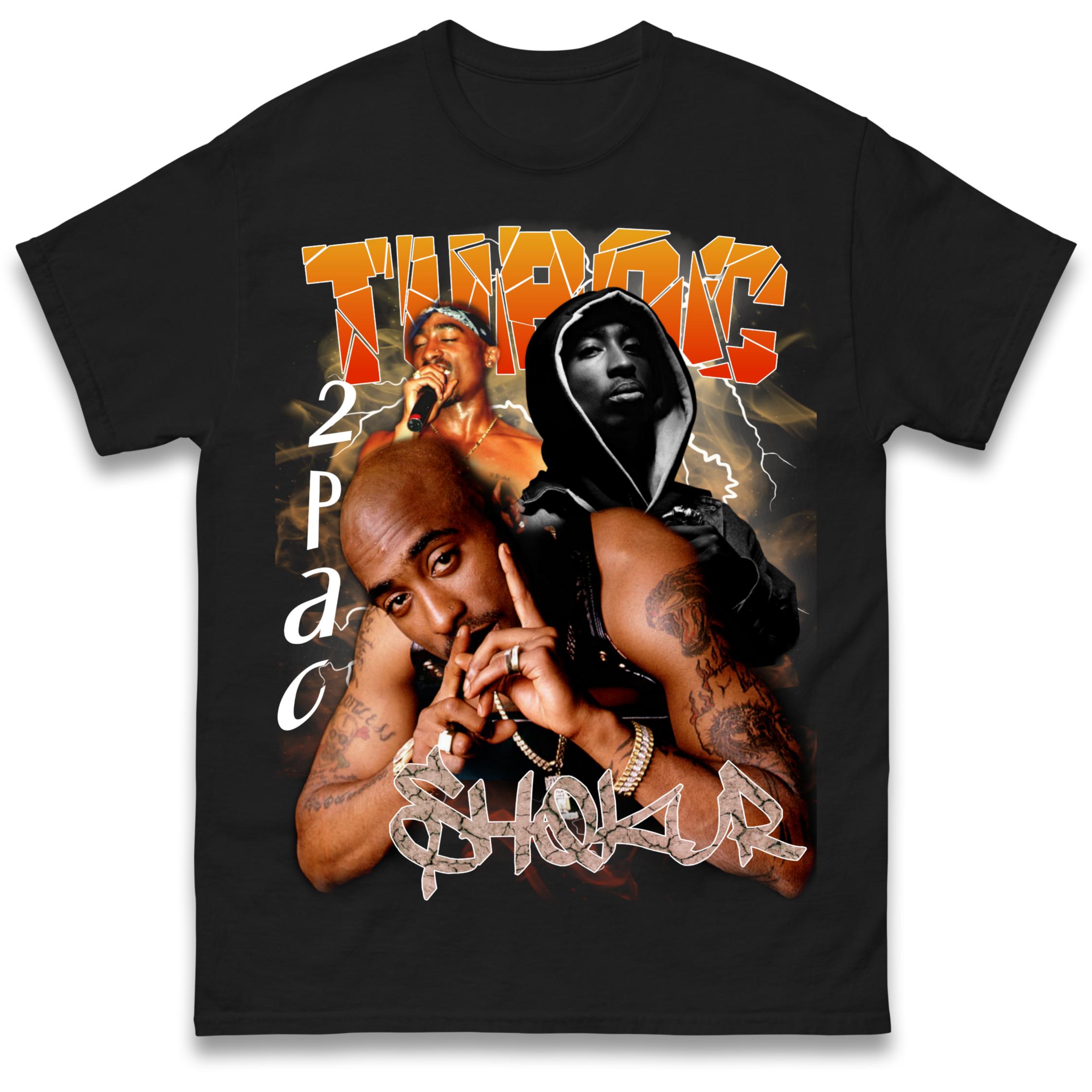 Tupac All Eyez On Me T-Shirt Tshirt Mens Womens Tops Unisex Tees 100% Cotton 2XL