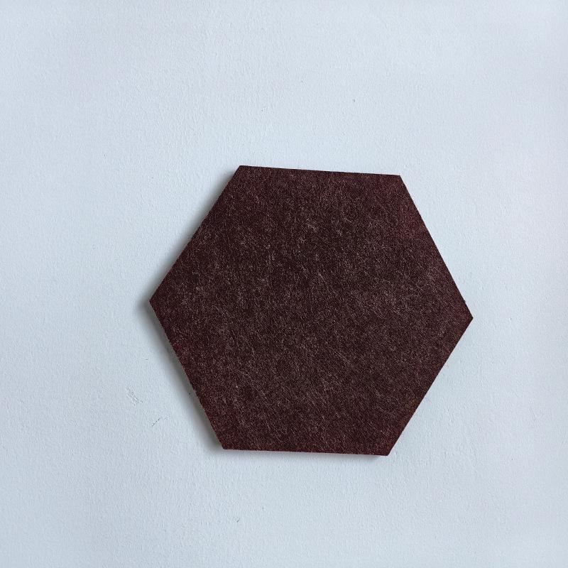 Sechseckige Filz-Schallschutzplatten - Selbstklebend, Schalldämmend für Musikräume