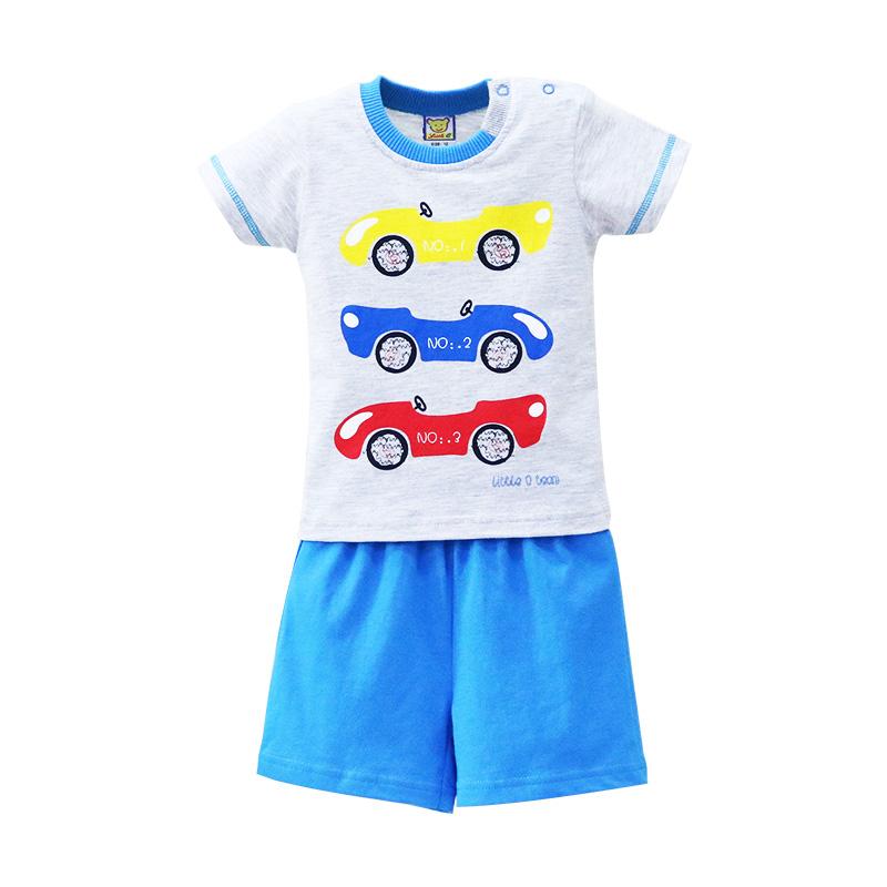 

Детский комплект из 2 предметов для маленьких мальчиков и девочек, брюки с короткими рукавами, футболка, костюм, летняя хлопковая одежда с героями мультфильмов 18M