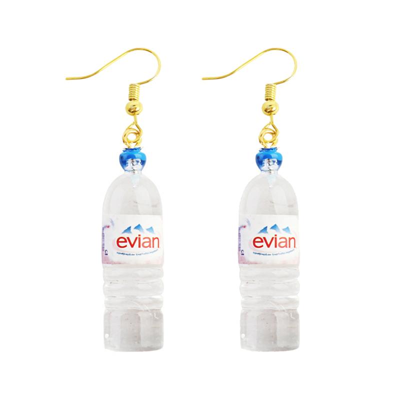 Women Earring Resin Drop Funny Custom Cute Girls Eardrop Kids Chocolate Strawberry Hamburger Dog Mushroom Broccoli Coffee