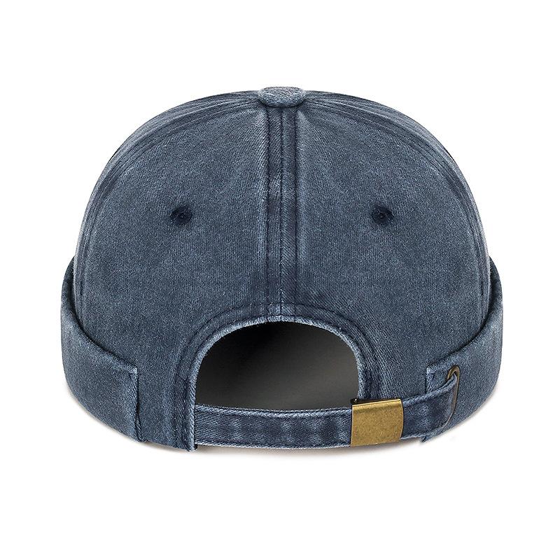Spring and Autumn Melon Peel Hats for Couples Street Hip-hop Soft Top Tang Hats Versatile Landlord Hats for All Seasons