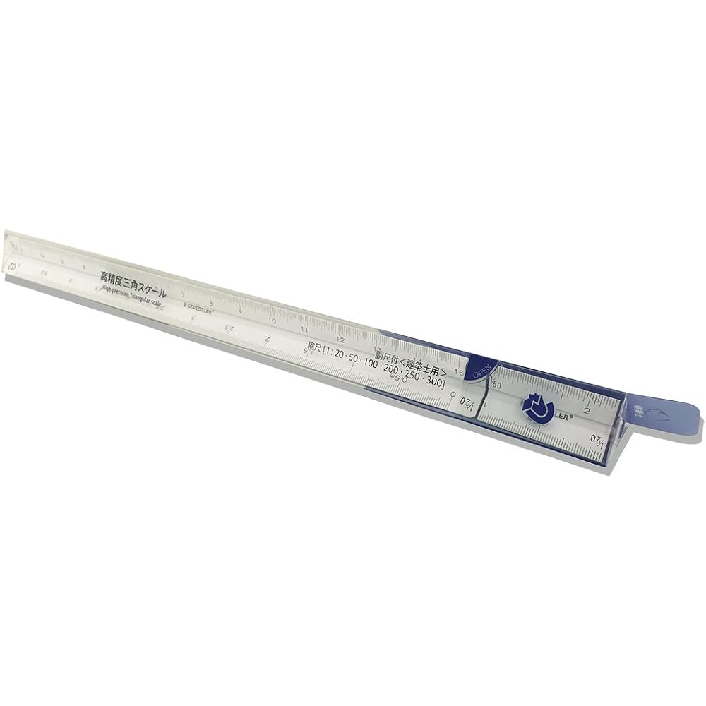 Staedtler Ruler Triangle Scale Aluminum Construction 987 30-13