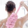 Long-Handled Bath Brush Set: Exfoliating Back Scrubber, Soaking Sponge, Bath Flower, Bath Ball.