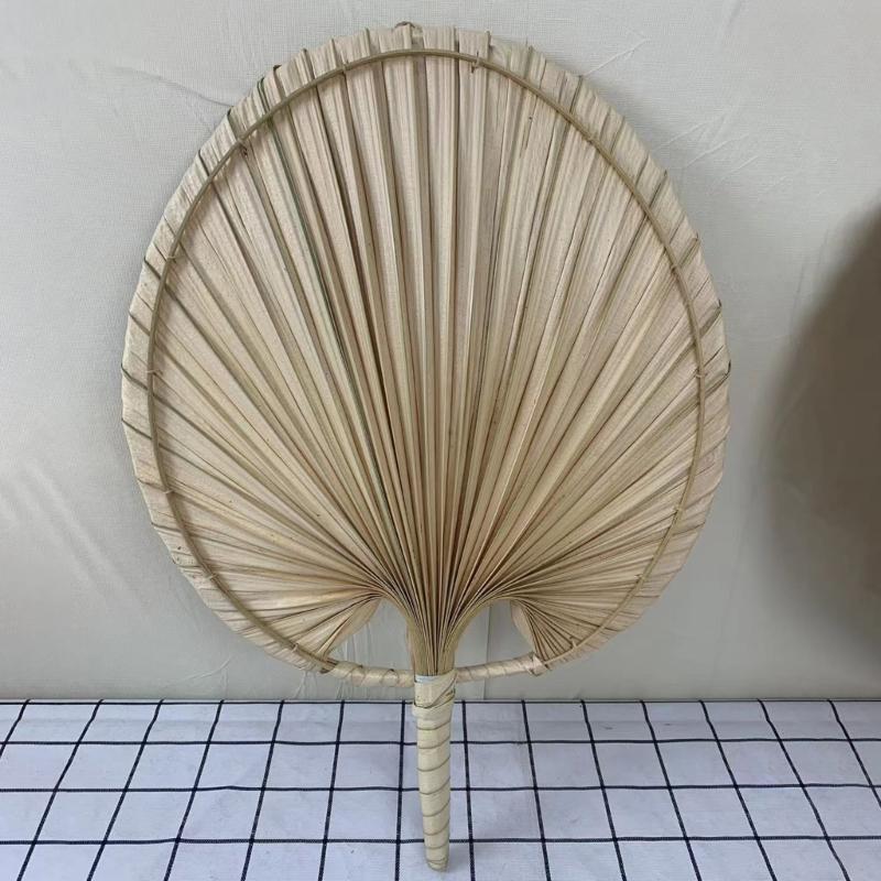 Hand Woven Fan Handmade Fan Lightweigt Fan for Elder Children Women Men Suitable for Summer Beach- Decorations Durable
