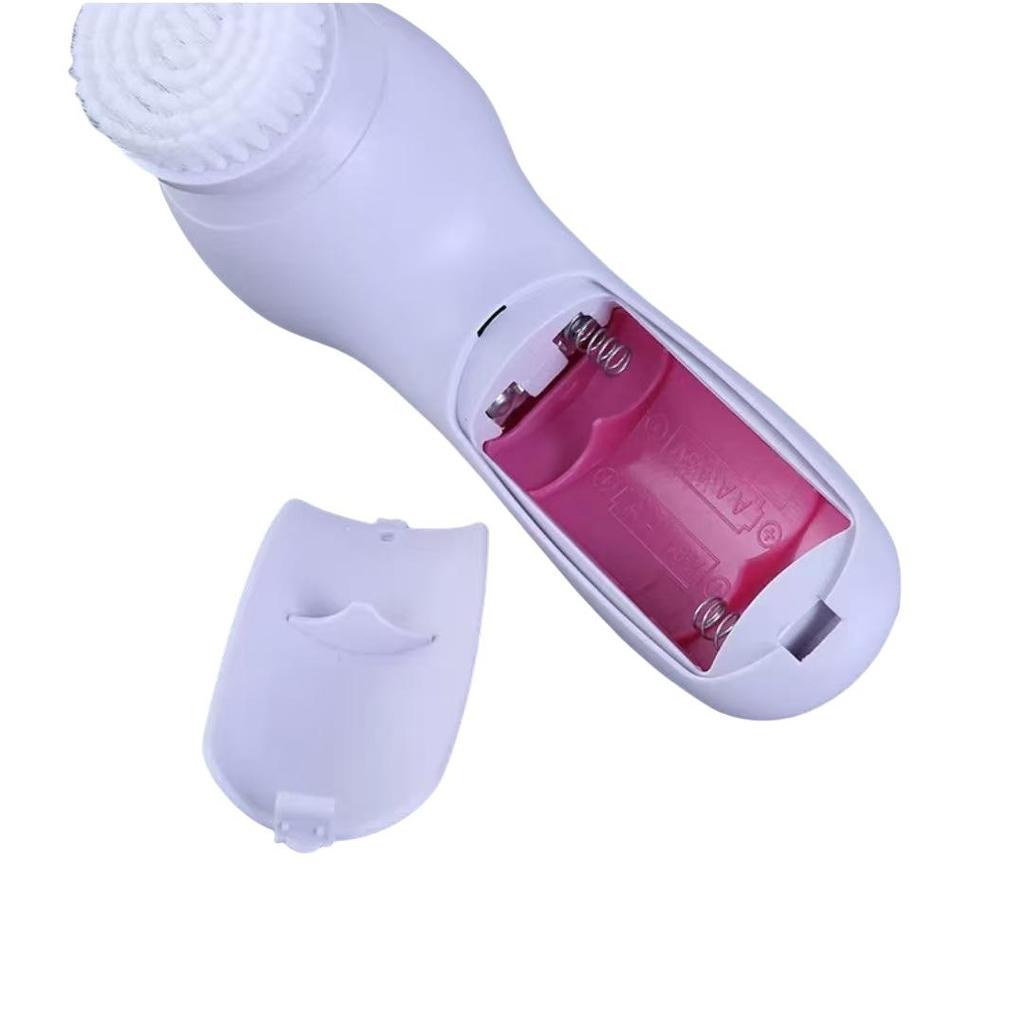 5-in-1 Electric Facial Cleansing & Massaging Brush for Deep Pore Clean