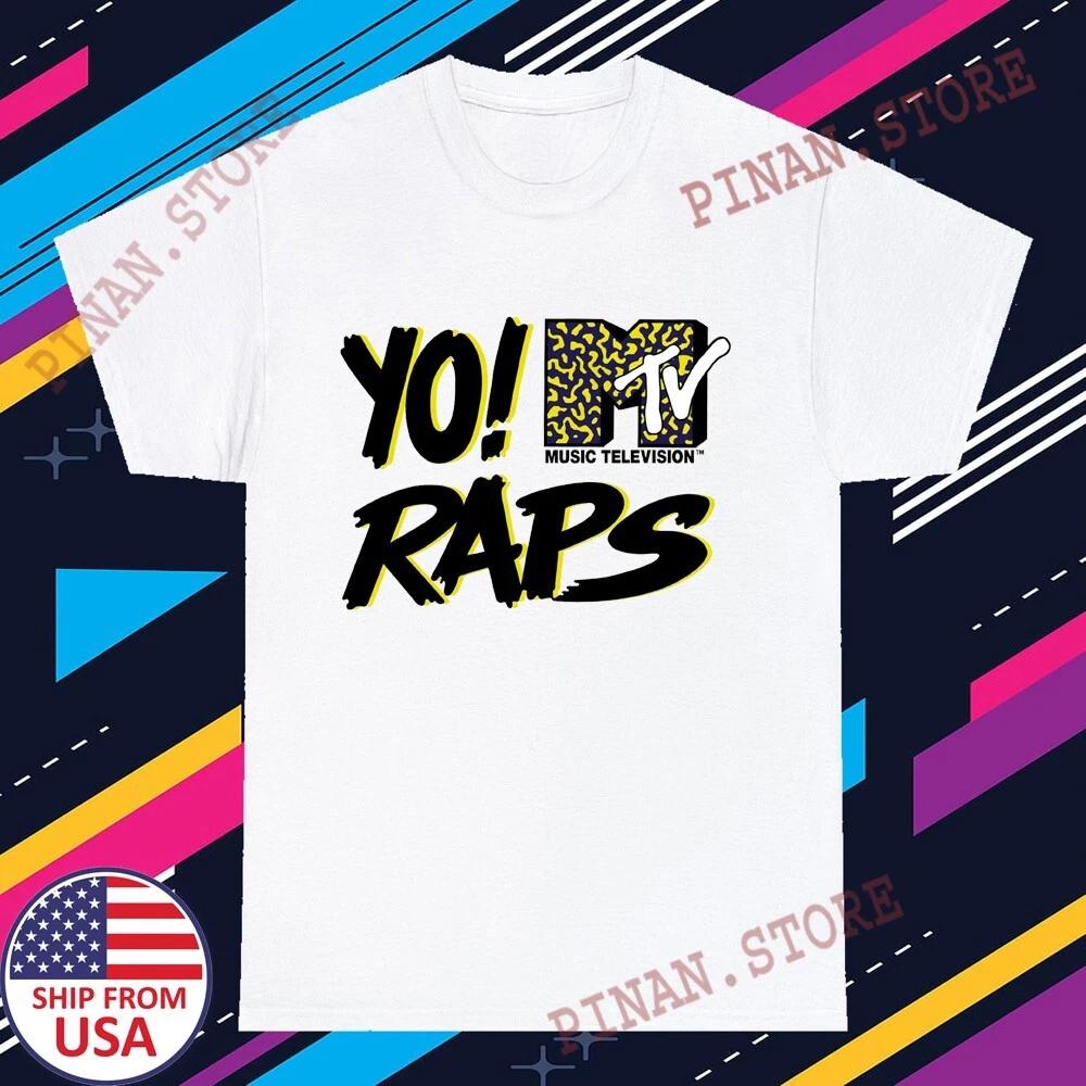 Yo! MTV Raps Classic TV Show Men s White Size S-5XL S