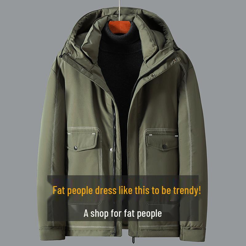 Herren Plus Size Verdickte Winter-Baumwolljacke - Stilvoll und Trendig