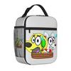 Tyler-Dog Cartoon Snowi-Fox Insulated Lunch Tote Bag for School Gaming Reusable Cooler Thermal Large Capacity Food Bag