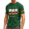 Men's Soccer Flag Graphic Tee, Breathable V-Neck Short Sleeve Shirt for Fans