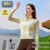 2024 Women's Stand-up Collar Sun Protection Jacket: Slimming, Quick-drying, Breathable, Long Sleeve, Ice Silk Cooling Sensation