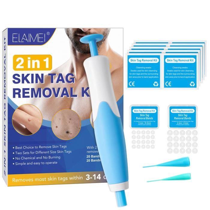 Skin Tag Remover kit,Appareil Pour Enlever Acrochordon Petit, Moyen,Grand Sans Cicatrice Indolore Kit D'élimination Des Acrochordons