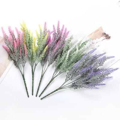 2Pcs 5-gabel Simulation Lavendel Künstliche Blumen für Home Hochzeit Dekoration